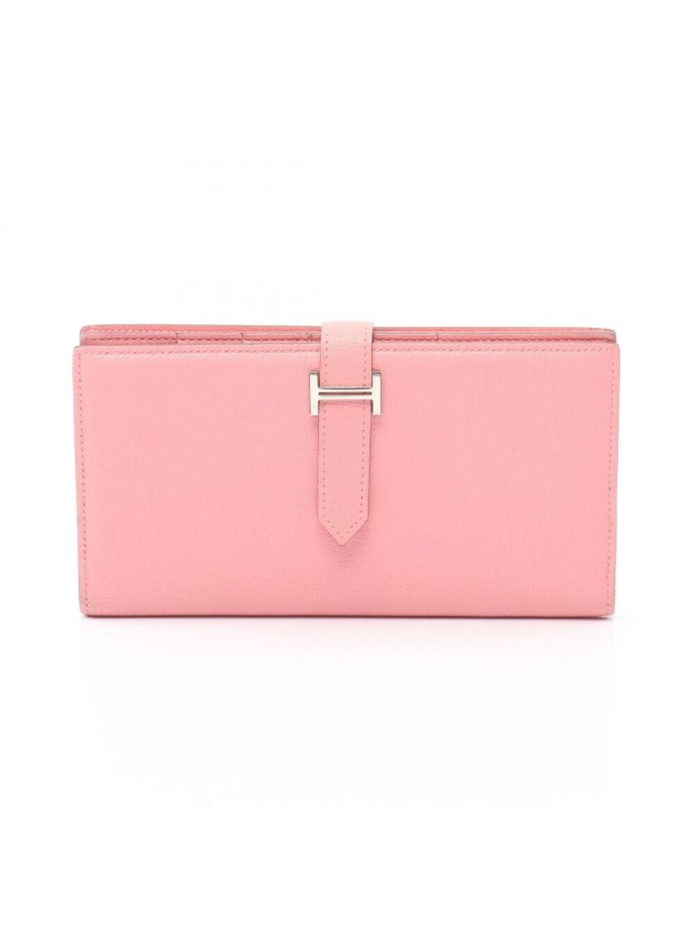 Hermes Bifold Wallet Bearn Soufflet Rose Sakura